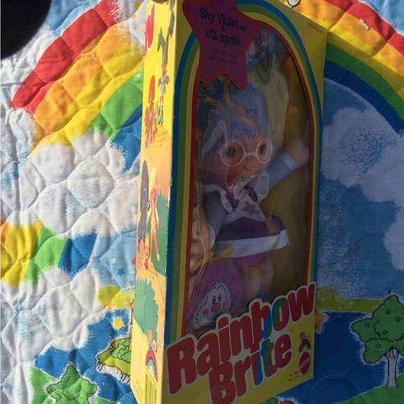 Vintage Shy Violet Rainbow Brite doll 1984 mint in box MIB antique collectable - Picture 5 of 6